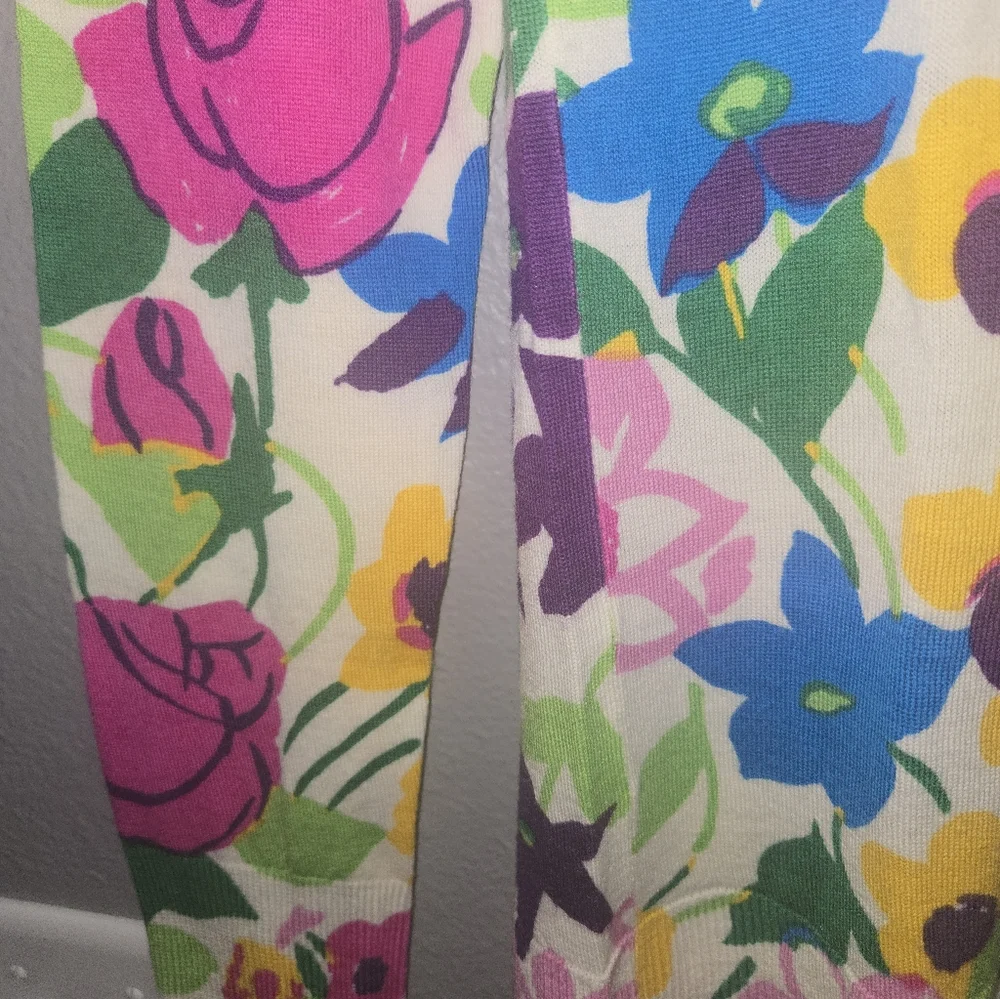J. Crew Margot Sweater In Garden Print Size XXS